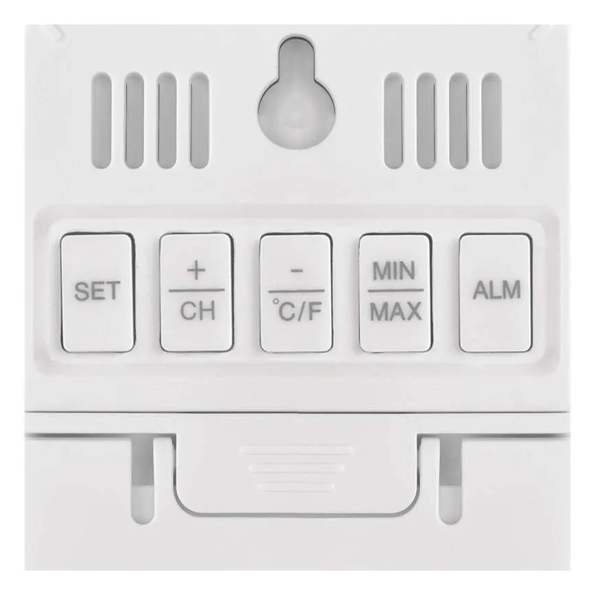 Ψηφιακό θερμόμετρο με υγρόμετρο 2xAAA λευκό