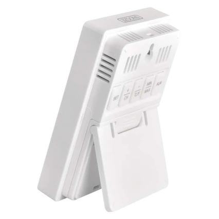 Ψηφιακό θερμόμετρο με υγρόμετρο 2xAAA λευκό