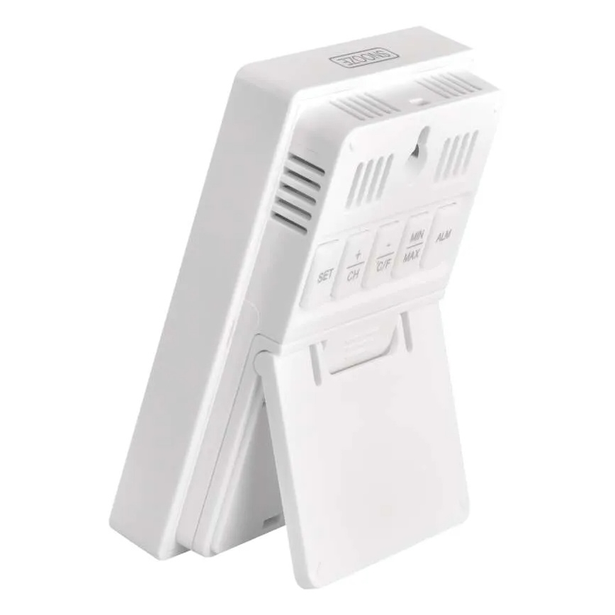 Ψηφιακό θερμόμετρο με υγρόμετρο 2xAAA λευκό