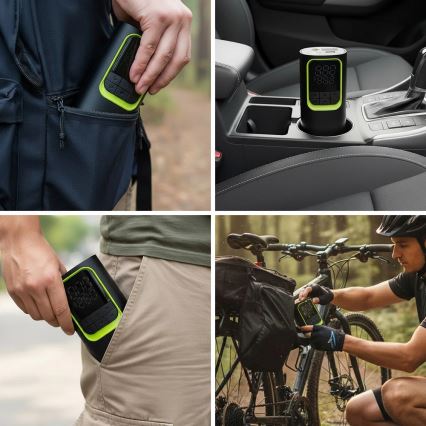 Ψηφιακός φορητός συμπιεστής τσέπης 5V 8000 mAh μαύρος