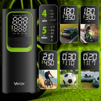 Ψηφιακός φορητός συμπιεστής τσέπης 5V 8000 mAh μαύρος