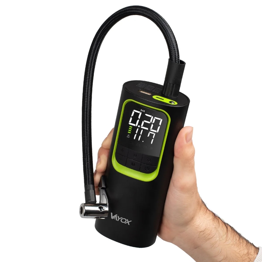 Ψηφιακός φορητός συμπιεστής τσέπης 5V 8000 mAh μαύρος