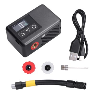 Ψηφιακό φορητό κομπρεσέρ 500 mAh 5V μαύρο