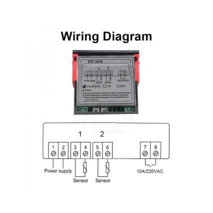 Ψηφιακός θερμοστάτης 3W/230V